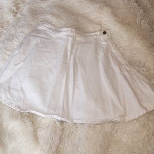 American Apparel white skater skirt